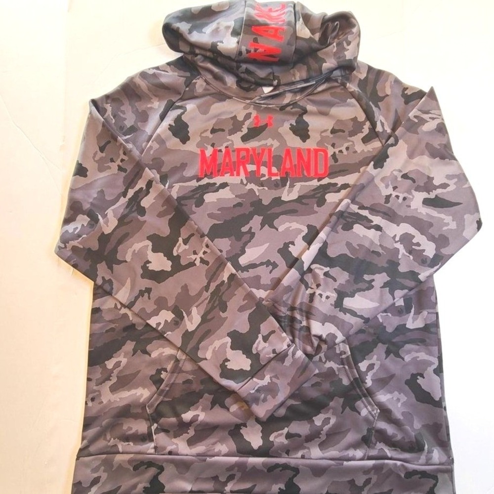 Under Armour Maryland Terrapins Camo Hoodie Pullover Sweatshirt